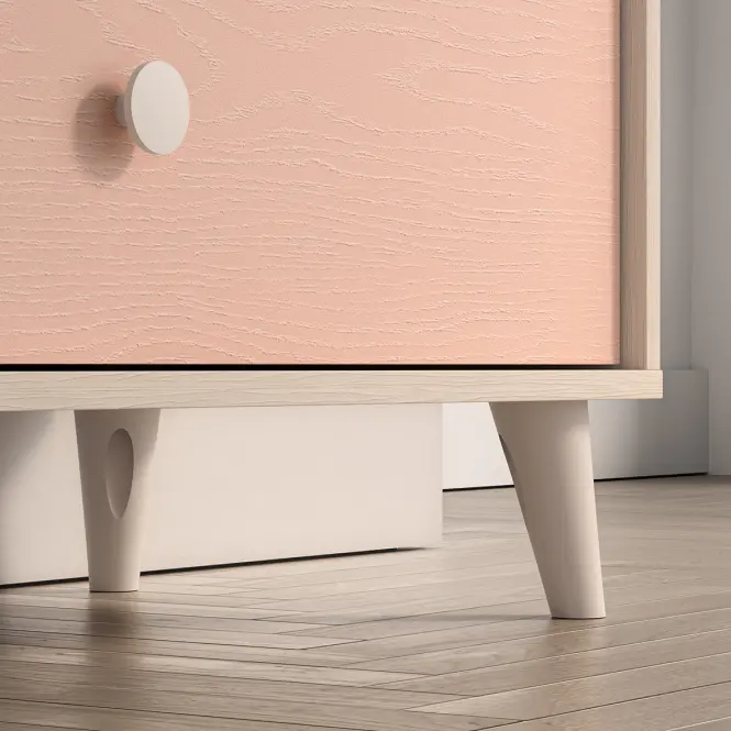 Komód Mevel 06 Sivatagi Homok/Millenial Pink