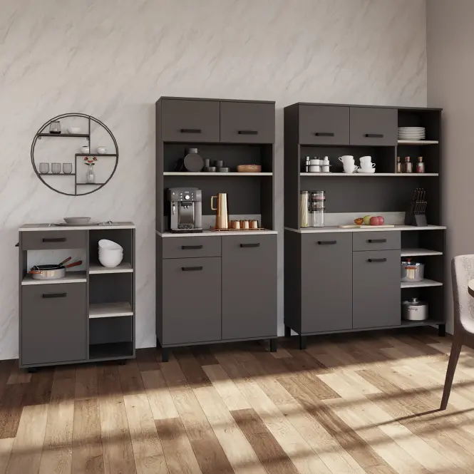 Pohárszék Linda antracit 80 (NESSA),4