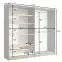 Szekrény Rimini 4d2s Szürke/Tölgy Artisan,4