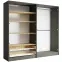 Szekrény Rimini 4d2s Szürke/Tölgy Artisan,7