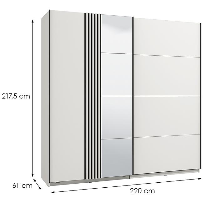 Szekrény Ascalon 220 Og Fehér 11013848
