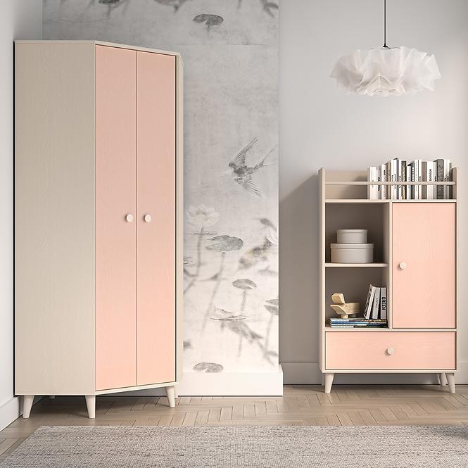Szekrény  Mevel 01 Sivatagi homok/Millenial Pink