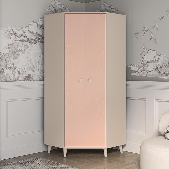 Szekrény  Mevel 01 Sivatagi homok/Millenial Pink