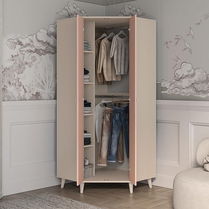 Szekrény  Mevel 01 Sivatagi homok/Millenial Pink,4