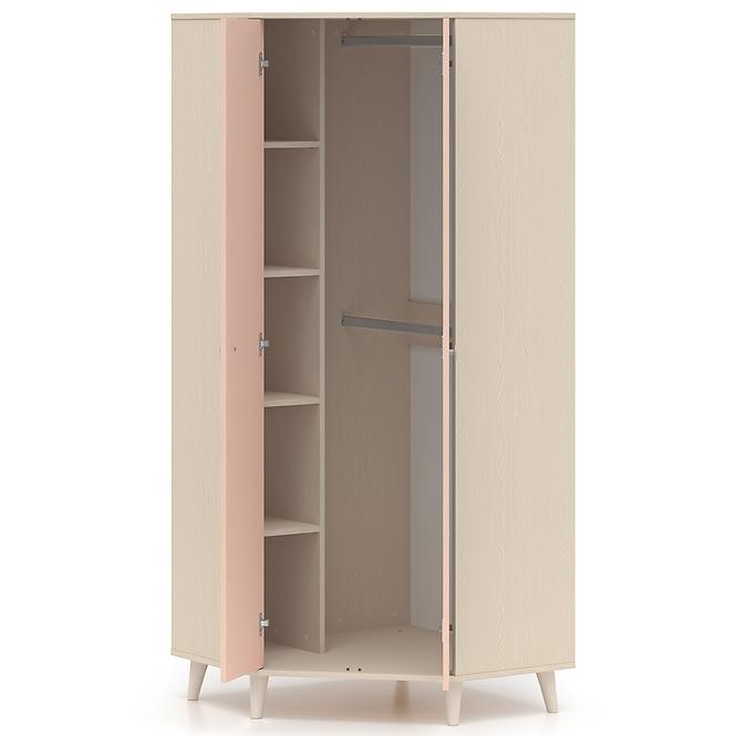 Szekrény  Mevel 01 Sivatagi homok/Millenial Pink