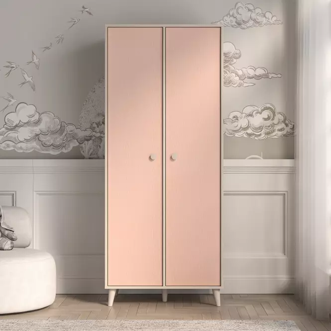 Szekrény Mevel 02 Sivatagi homok/Millenial Pink