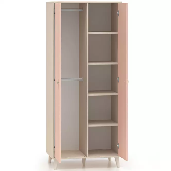 Szekrény Mevel 02 Sivatagi homok/Millenial Pink