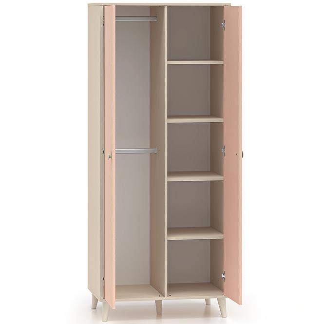 Szekrény Mevel 02 Sivatagi homok/Millenial Pink