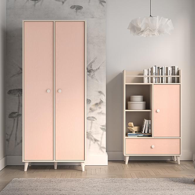 Szekrény Mevel 02 Sivatagi homok/Millenial Pink
