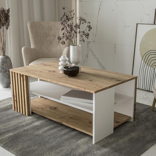Dohányzóasztal Zaandam fehér/artisan CFTT5221-C881