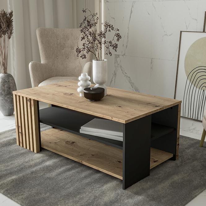Dohányzóasztal Zaandam fekete/artisan CFTT5221-M624