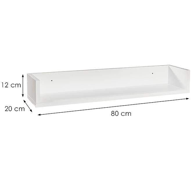 Falipolc 80 Biely Mat