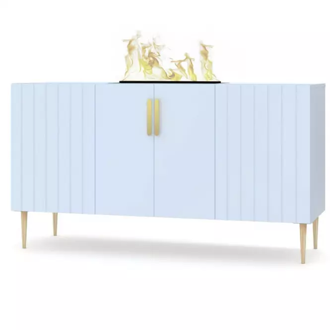 Elektromos kandalló Prins 500 Baby Blue,2