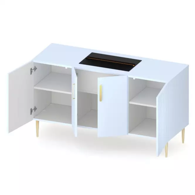 Elektromos kandalló Prins 500 Baby Blue,3