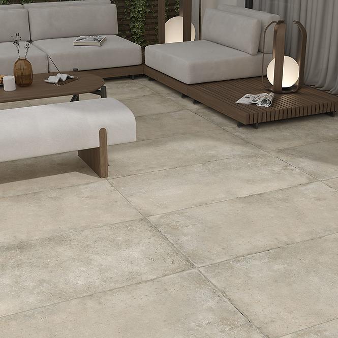 Terasz csempék Toskana Rustic Grey 20 mm 59,3/59,3 Rekt.,7
