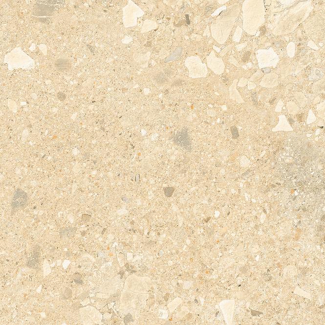 Terasz csempék Terrazzo Stone Warm Beige 20 mm 59,3/59,3 Rekt.