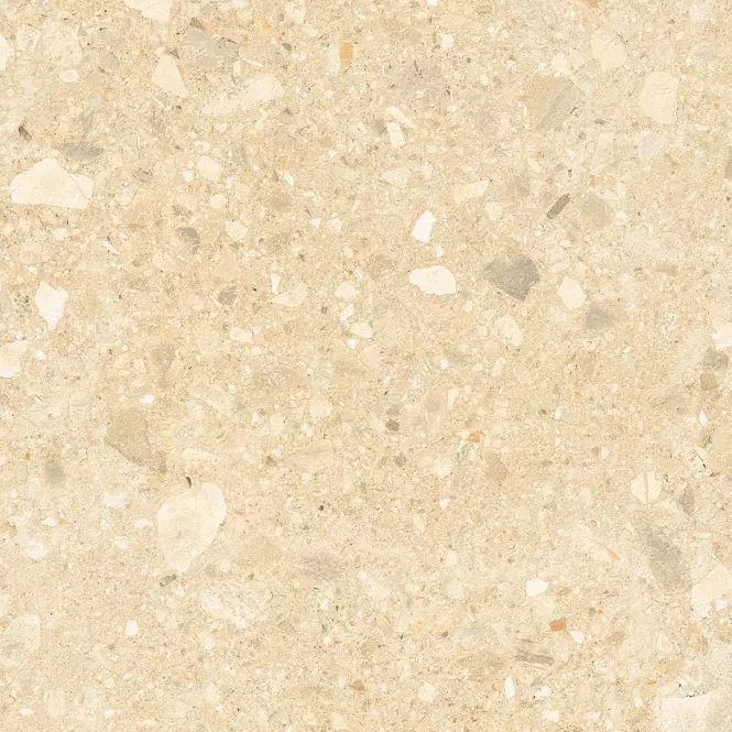 Terasz csempék Terrazzo Stone Warm Beige 20 mm 59,3/59,3 Rekt.