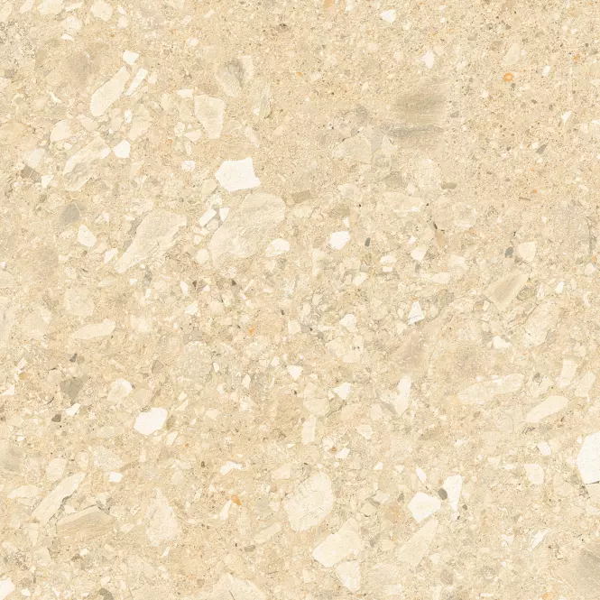 Terasz csempék Terrazzo Stone Warm Beige 20 mm 59,3/59,3 Rekt.,5