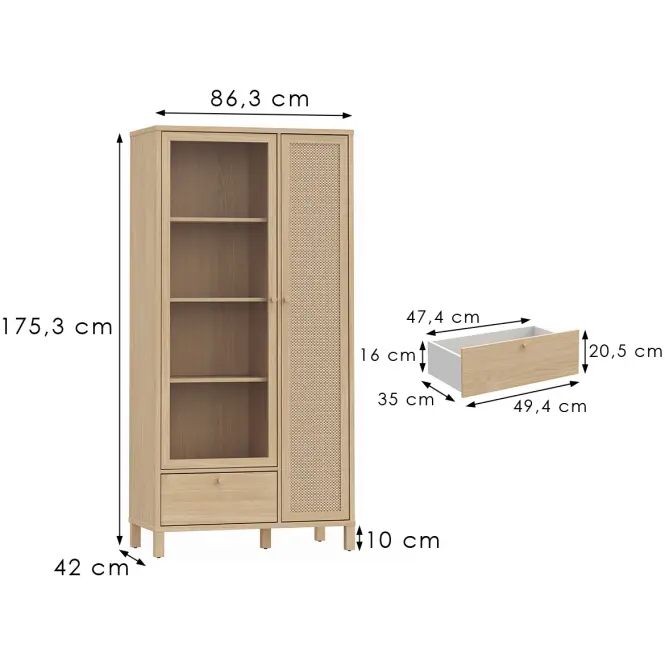 Vitrin Skelbit RTTV622L-D95D,3