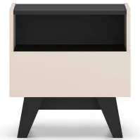 Éjjeliszekrény Freshion Kasmír/Fekete