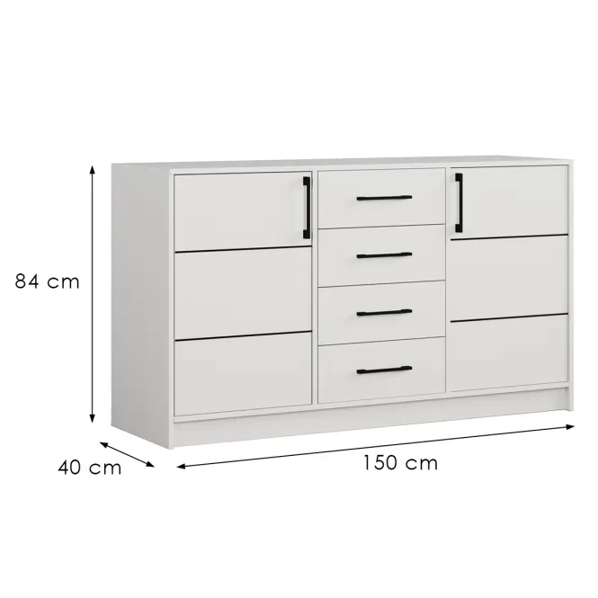 Komód Belluno Fehér,2