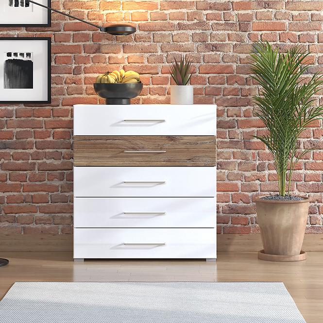 Komoda Masilia 5sz Biała 11012122