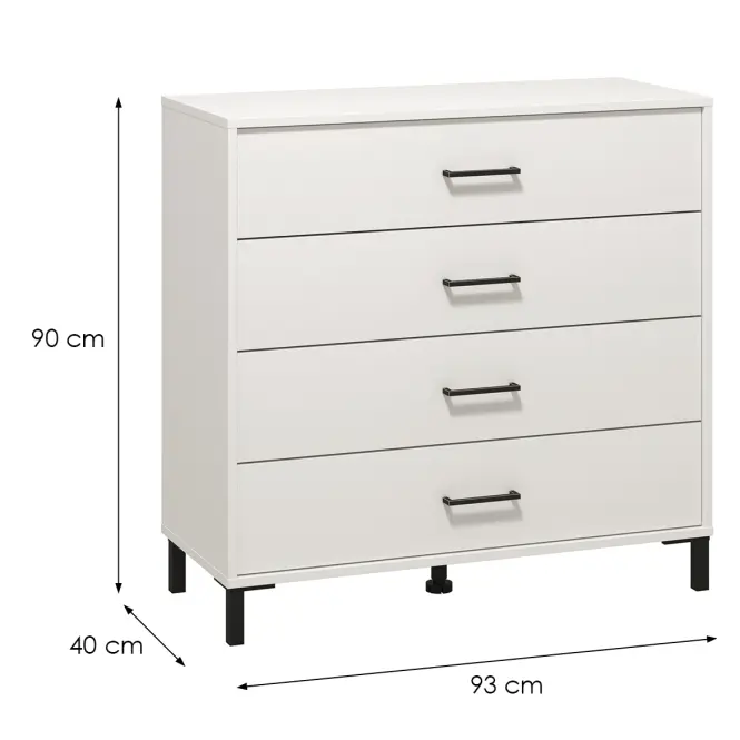 Komód Vienne 4k Fehér 11013600,2