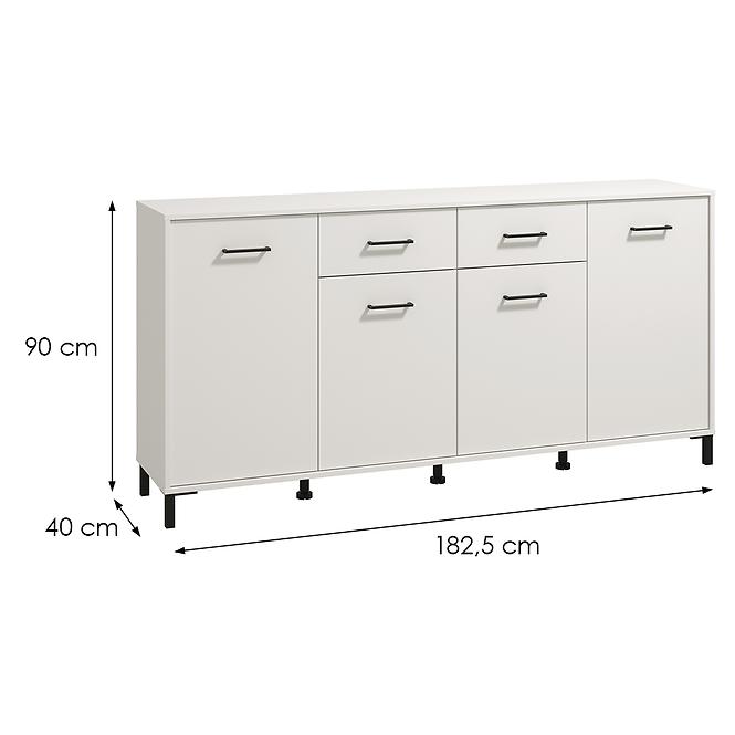 Komoda Vienne 4k2f Biała 11013602