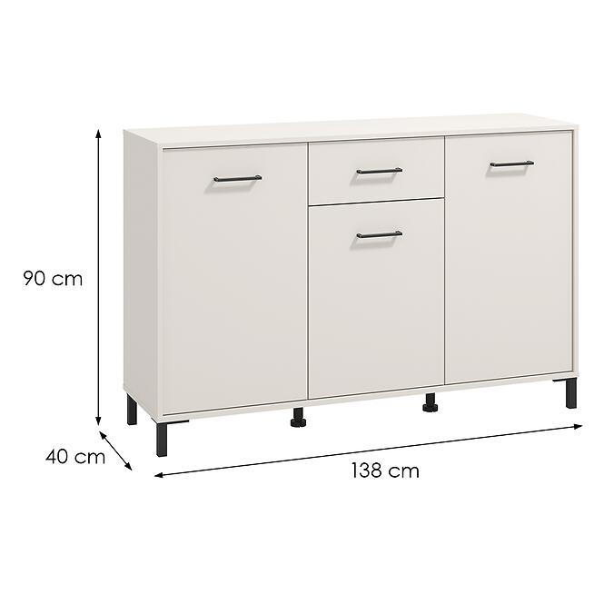 Komód Vienne 3k1f Kasmír 11013611,2