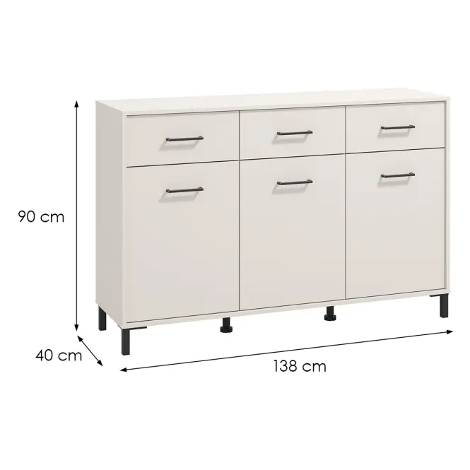 Komód Vienne 3k3f Kasmír 11013865