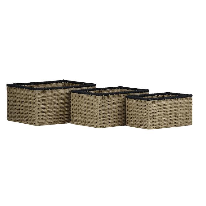 Kosár taupe l 40x30 h20