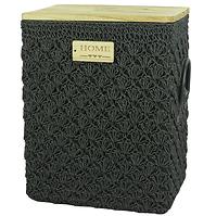 Horgolt téglalap alakú kosár xl.36,5×27,5 h4