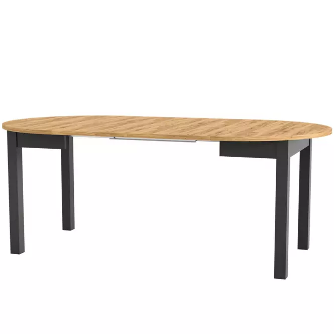 Összecsukható asztal Indus 02 105/240x105cm tölgy craft/fekete