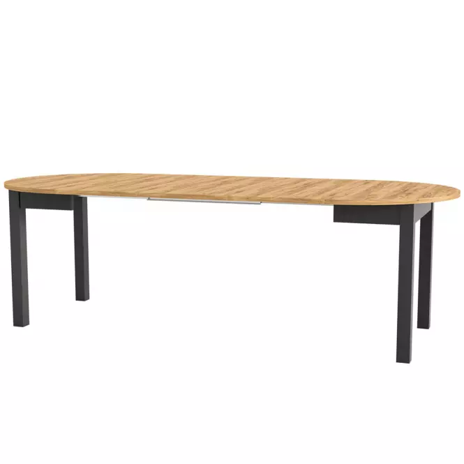 Összecsukható asztal Indus 02 105/240x105cm tölgy craft/fekete