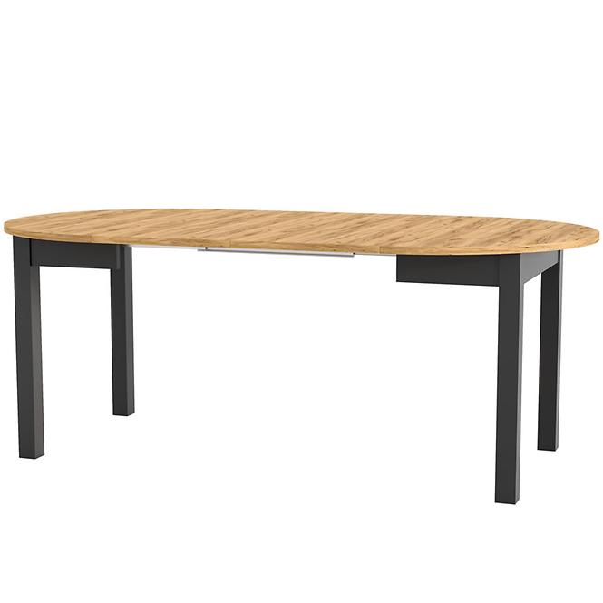 Összecsukható asztal Indus 02 tölgy craft/fekete
