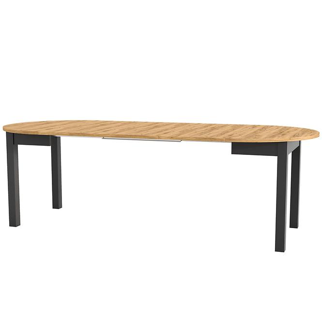 Összecsukható asztal Indus 02 tölgy craft/fekete