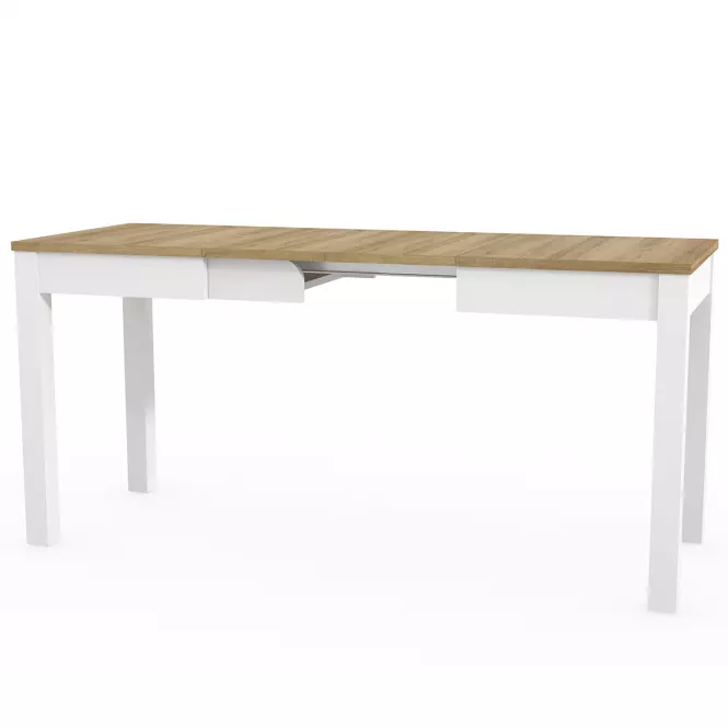 Összecsukható asztal Orion 03 100/160x60cm tölgy riviera/fehér