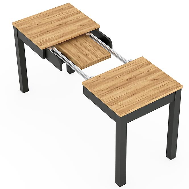 Összecsukható asztal Orion 03 tölgy craft/fekete