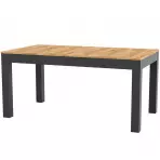 Összecsukható asztal Wenus 160/300x90cm tölgy craft/fekete