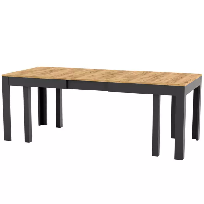 Összecsukható asztal Wenus 160/300x90cm tölgy craft/fekete