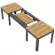 Összecsukható asztal Wenus 160/300x90cm tölgy craft/fekete,5