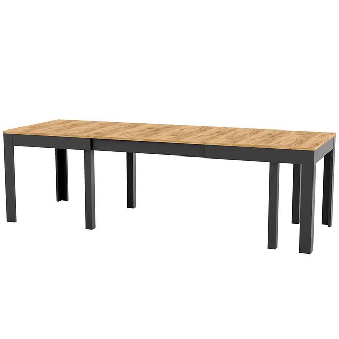 Összecsukható asztal Wenus tölgy craft/fekete
