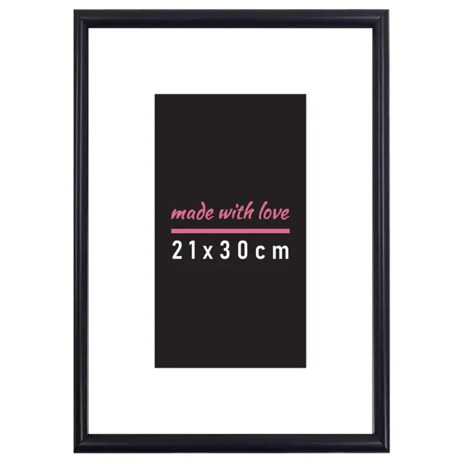 Fényképkeret 21x30 fekete