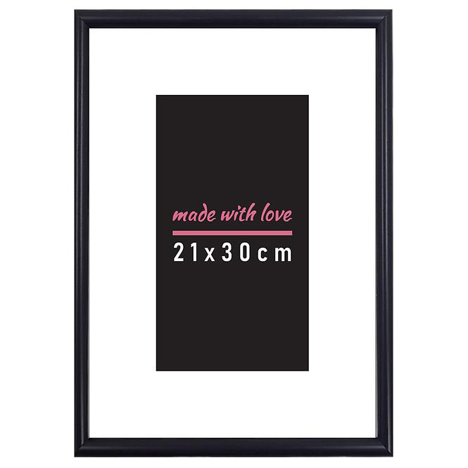 Fényképkeret 21x30 fekete