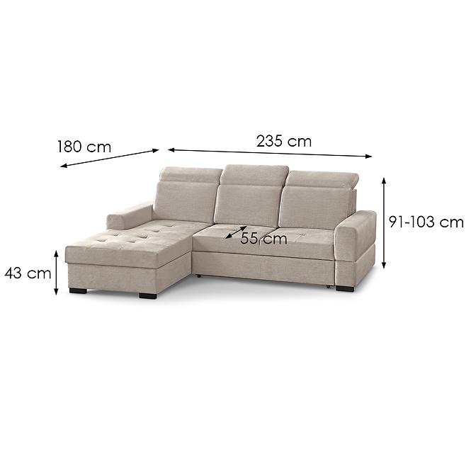 Sarokgarnitúra szett Axel Mini balos Voss 28,6