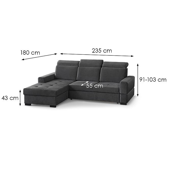 Sarokgarnitúra szett Axel Mini balos Voss 18