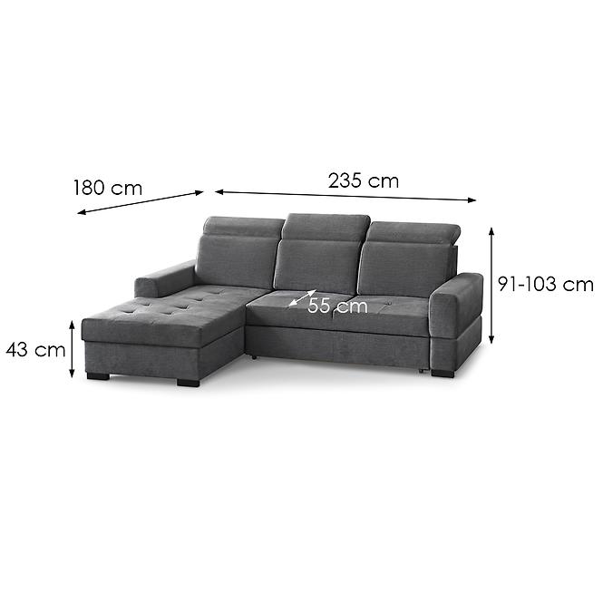 Sarokgarnitúra szett Axel Mini balos Voss 15,6