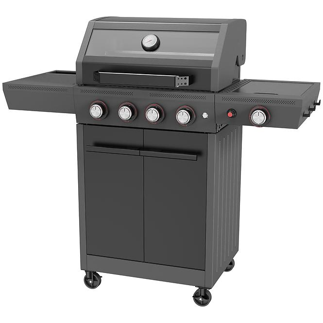 Mercado gázgrill Luxe fekete 4+1 15kw