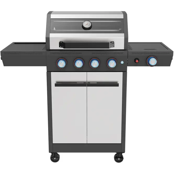 Mercado gázgrill Luxe silver 4+1 15kw