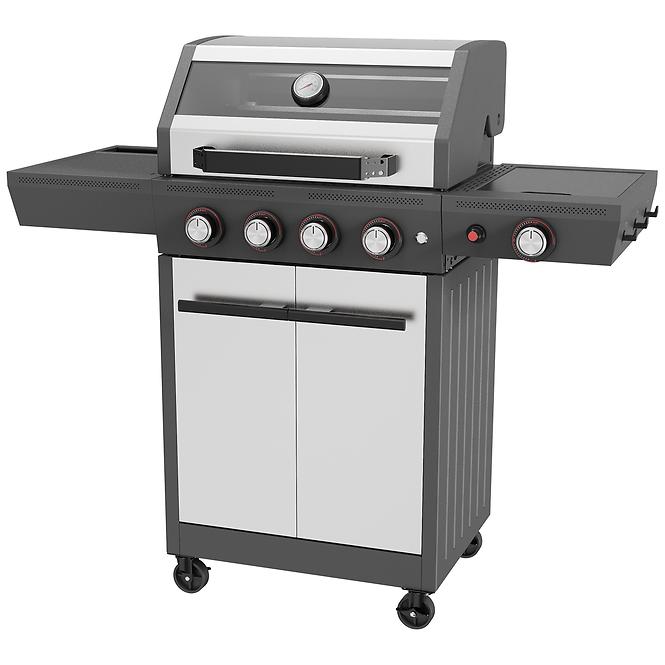 Mercado gázgrill Luxe silver 4+1 15kw